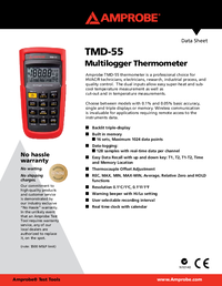 Thumbnail of document Data Sheet - TMD-55 Digital Thermometer